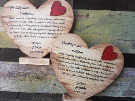 Poďakovanie - drahá mamička, drahý otecko Poďakovanie - drahá mamička, drahý otecko