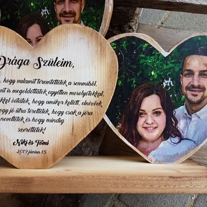 Poďakovanie rodičom s fotkou v maďarčine