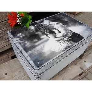 Svadobná krabička s fotkou a citátom